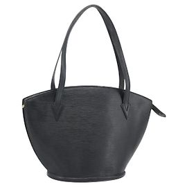 LOUIS VUITTON Epi Saint Jacques Shopping Shoulder Bag Black M52272