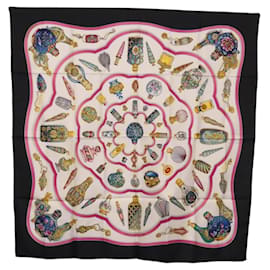 Hermès HERMES Carre 90 Scarf  Pourvu qu'on oit l'ivresse...  Silk Black