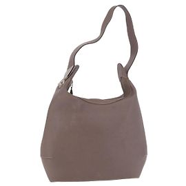 LOEWE Shoulder Bag Leather Purple gray