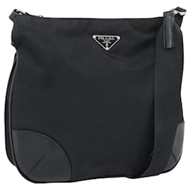 PRADA Shoulder Bag Nylon Black Silver - Prada