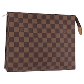 LOUIS VUITTON Damier Ebene Poche Toilette 26 Pouch N47543 LV