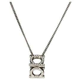 Salvatore Ferragamo Gancini Necklace metal Silver