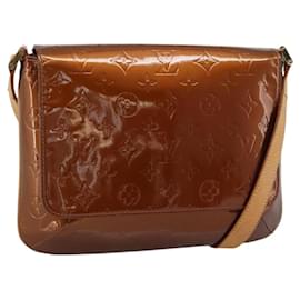 LOUIS VUITTON Monogram Vernis Thompson Street Bag Bronze M91124 LV