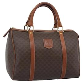 Céline CELINE Macadam Canvas Hand Bag PVC Brown
