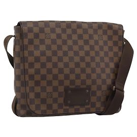 LOUIS VUITTON Damier Ebene Brooklyn MM Shoulder Bag N51211 LV