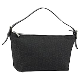 Céline CELINE C Sulky Shoulder Bag Canvas Black Silver