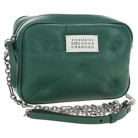 Maison Martin Margiela Maison Margiela Chain Shoulder Bag Leather Green Silver