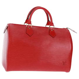LOUIS VUITTON Epi Speedy 30 Hand Bag Castilian Red M43007 LV