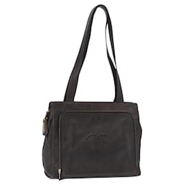 CHANEL Matelasse Tote Bag Lamb Skin Brown Gold CC