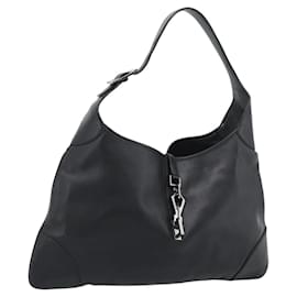 GUCCI Bolsa de ombro Jackie em couro preto