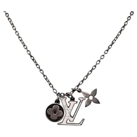 LOUIS VUITTON Necklace metal Silver M00317 LV