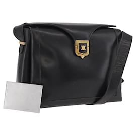 Céline CELINE Shoulder Bag Leather Black Gold