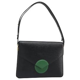 LOUIS VUITTON Epi Osh Shoulder Bag Black Green M52444 LV