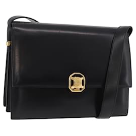 Céline CELINE Shoulder Bag Leather Black Gold