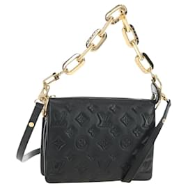 LOUIS VUITTON Monogram Emboss Kussan BB Bag Black M21259 LV - Louis Vuitton