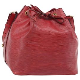 LOUIS VUITTON Epi Petit Noe Shoulder Bag Red M44107 LV