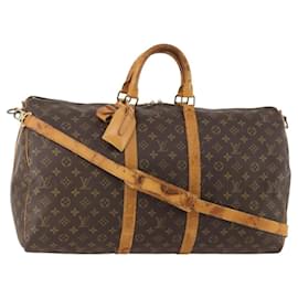 LOUIS VUITTON Monogram Keepall Bandouliere 55 Boston Bag M41414 LV