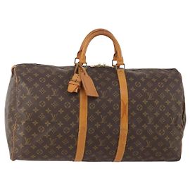 LOUIS VUITTON Monogram Keepall 55 Boston Bag M41424 LV