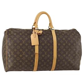 LOUIS VUITTON Monogram Keepall 55 Boston Bag M41424 LV - Louis Vuitton