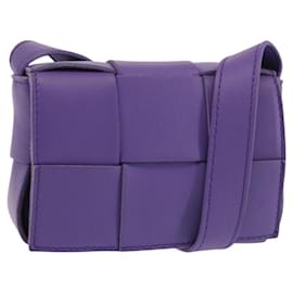 BOTTEGA VENETA MAXI INTRECCIATO Candy Cassette Bag Leather Purple