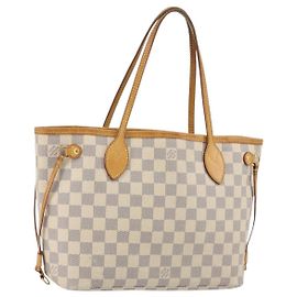 LOUIS VUITTON Damier Azur Neverfull PM Tote Bag N41362 LV