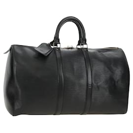 LOUIS VUITTON Epi Keepall 50 Boston Bag Noir M42962 LV - Louis Vuitton