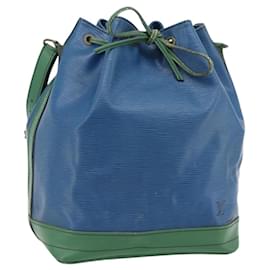 LOUIS VUITTON Epi Noe Shoulder Bag Bicolor Green Blue M44044 LV