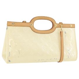 LOUIS VUITTON Monogram Vernis Roxbury Drive Bag 2Way Perle M91374