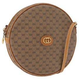 GUCCI Sac à épaule Micro GG Supreme PVC Beige Or