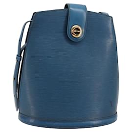 LOUIS VUITTON Epi Cluny Shoulder Bag Blue M52255 LV