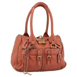 Chloe Paddington Hand Bag Leather Pink Gold Silver - Chloé