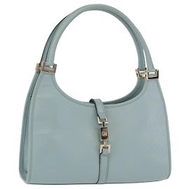 GUCCI Micro Guccissima Jackie Bag Gold Light Blue 002 1068 2404