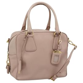 PRADA Handtasche Saffiano Leder 2way Pink Gold
