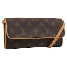 LOUIS VUITTON Monogram Pochette Twin PM Shoulder Bag M51854 LV