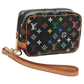 LOUIS VUITTON Monogram Multicolor Trousse Wapity Pouch Black M58034