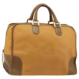 LOEWE Anagram Amazona 40 Hand Bag Leather Beige Gold - Loewe