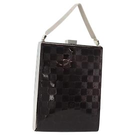 LOUIS VUITTON Damier Vernis Anju GM Hand Bag Red Carmine N92108 LV