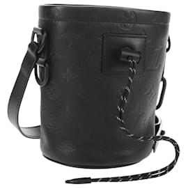LOUIS VUITTON Monogram Shadow Chalk Nanobag Bag Black M44628 LV - Louis Vuitton