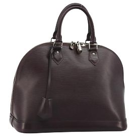 LOUIS VUITTON Bolso de mano Epi Alma Purple Cassis M5280K LV