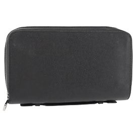 LOUIS VUITTON Taiga Zippy XL Long Wallet Black M44275 LV