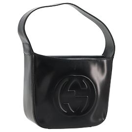 GUCCI Soho Hand Bag Patent leather Black Silver 007 0249