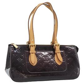 LOUIS VUITTON Monogram Vernis Rosewood Avenue Bag Amarante M93510