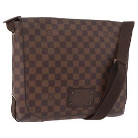 LOUIS VUITTON Damier Ebene Brooklyn MM Shoulder Bag N51211 LV