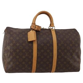 LOUIS VUITTON Monogram Keepall 50 Boston Bag M41426 LV