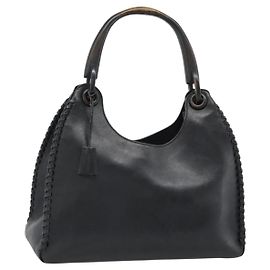 GUCCI Shoulder Bag Leather Black 106236