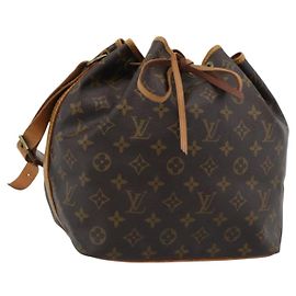 LOUIS VUITTON Monogram Petit Noe Shoulder Bag M42226 LV