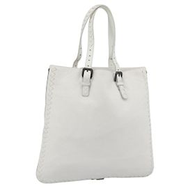 BOTTEGA VENETA Hand Bag Leather White