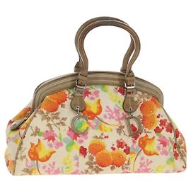 Christian Dior Sac Boston Canvas Multicolor Silver