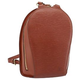 LOUIS VUITTON Epi Mabillon Backpack Brown M52233 LV