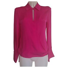 Blusa a portafoglio in seta Carolina Herrera